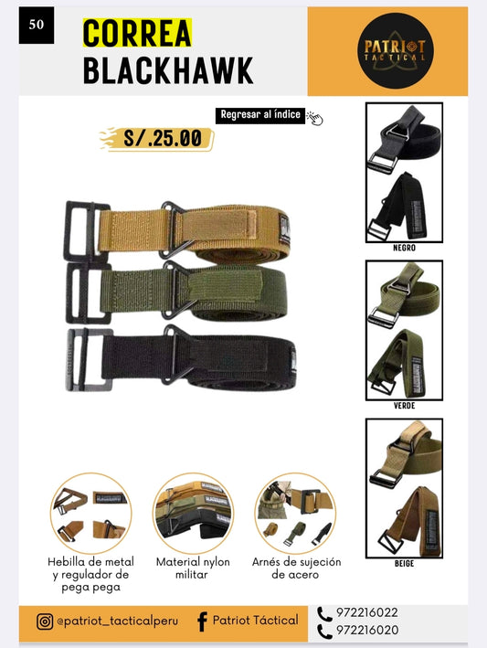 Correa táctica Blackhawk nylon militar