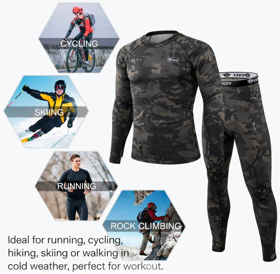 Conjunto Térmico Táctico – Primera Capa (Polo + Pantalón)