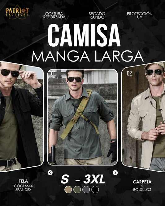 Camisa Táctica Spandex Multibolsillos