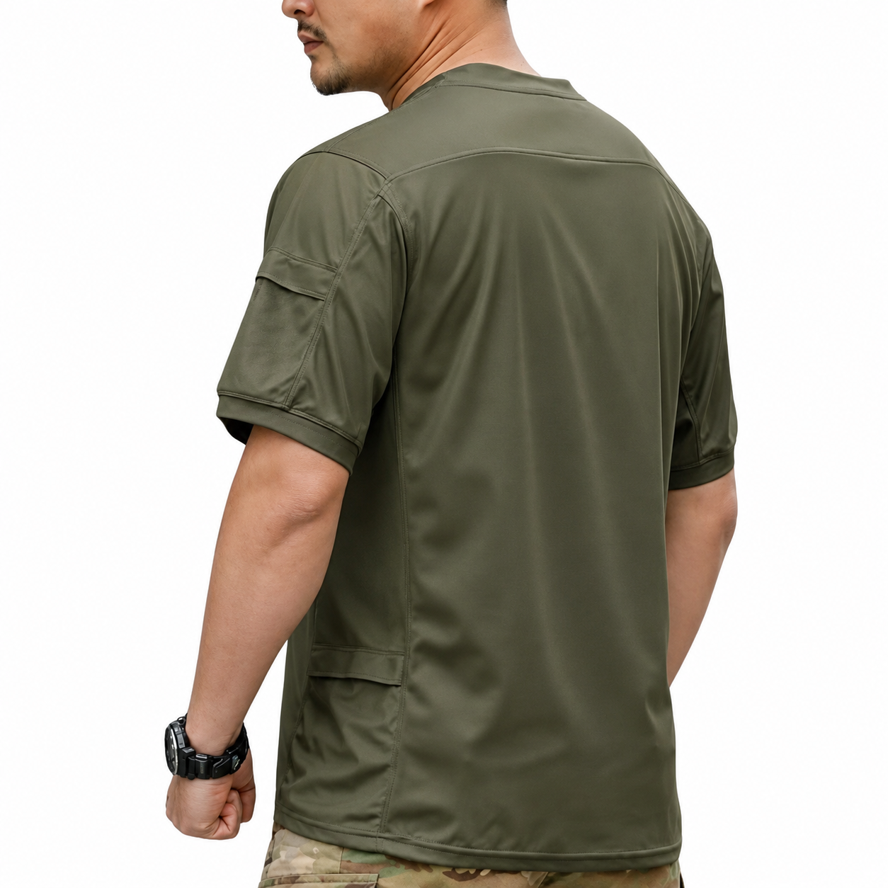 Polo Táctico Corto – Secado Rápido + Protección UV