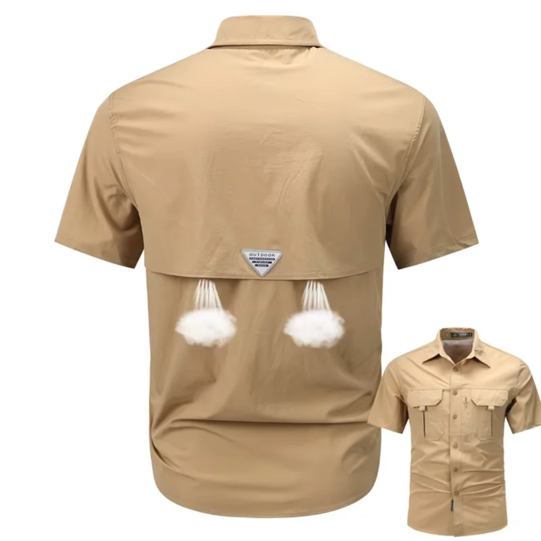 Camisa Táctica Spandex Manga Corta Multibolsillos
