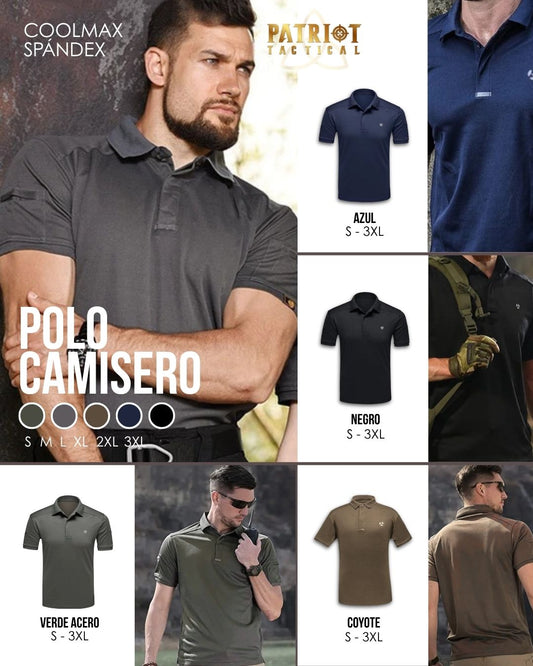 Polo Táctico Camisero – Secado Rápido + Protección UV