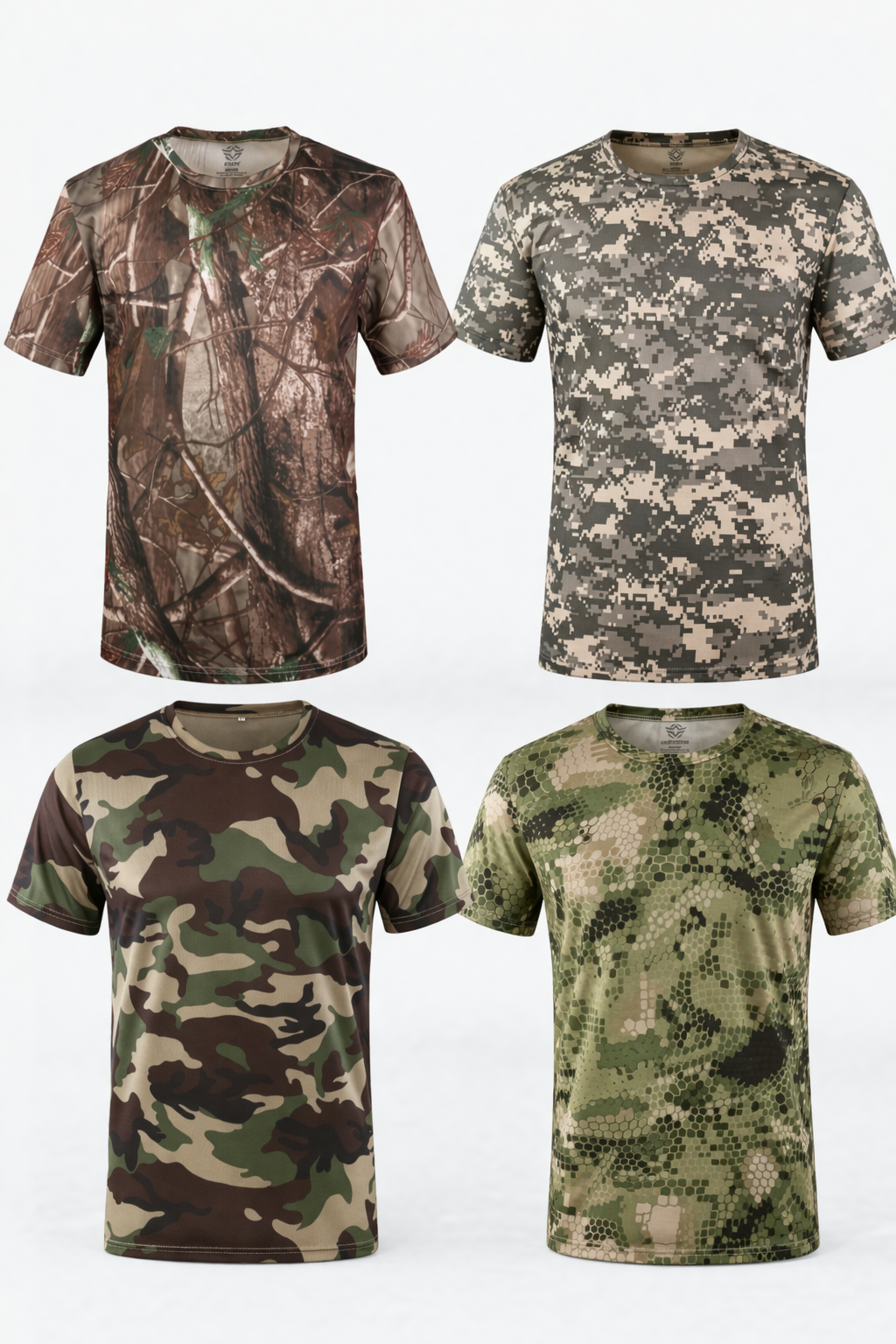 Camiseta Táctica ESDY Manga Corta de Secado Rápido con Protección UV