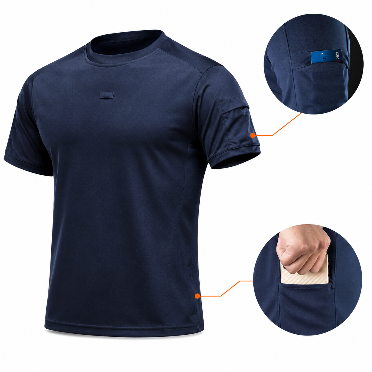 Polo Táctico Corto – Secado Rápido + Protección UV